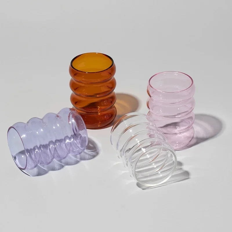 Glass Ripple Tumbler