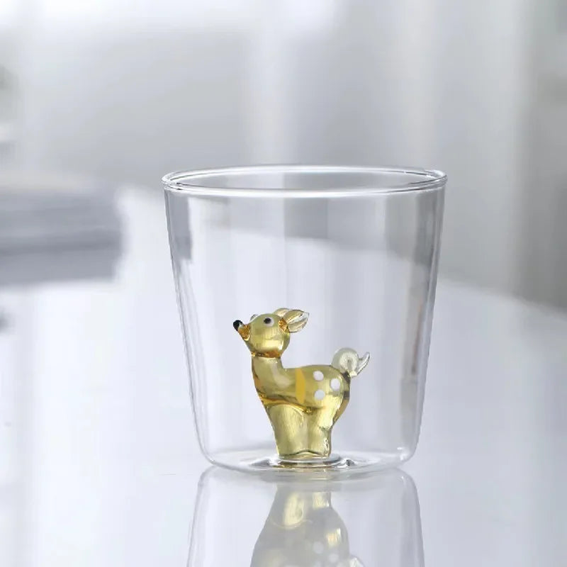 Glass Animal Cups