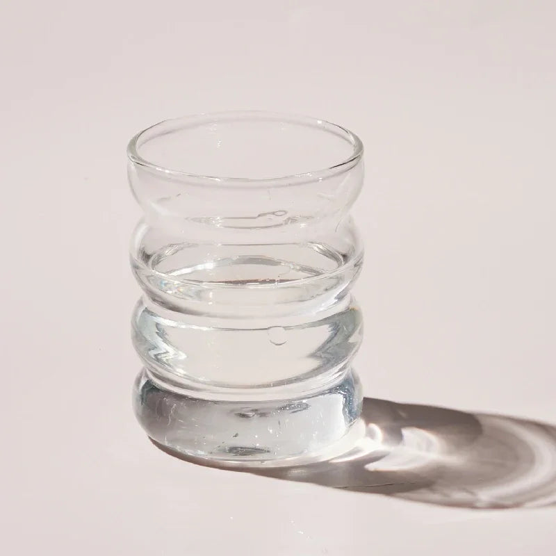 Glass Ripple Tumbler