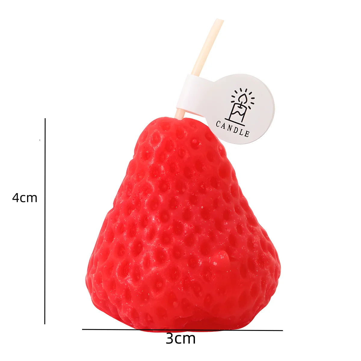 Mini Strawberry Candles (4PC)