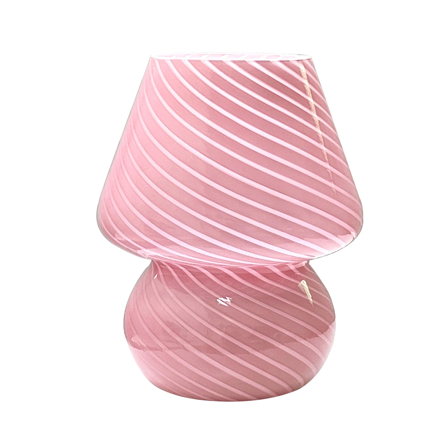 Striped Glass Table Lamp