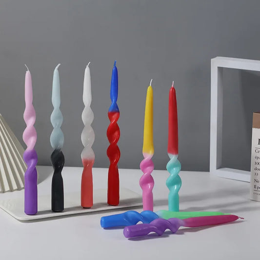 Colorful Twisted Candles (2PC)