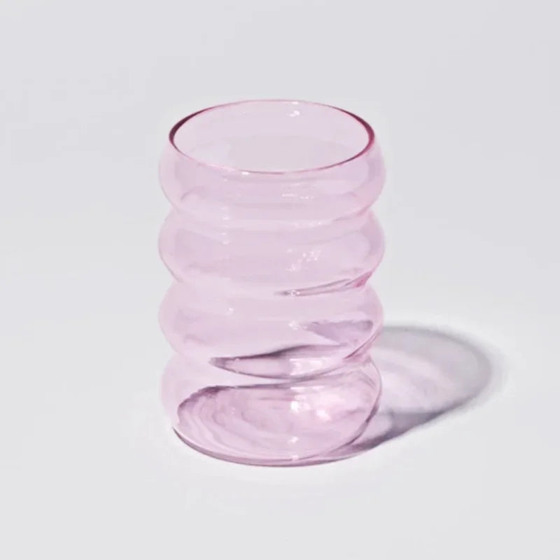 Glass Ripple Tumbler