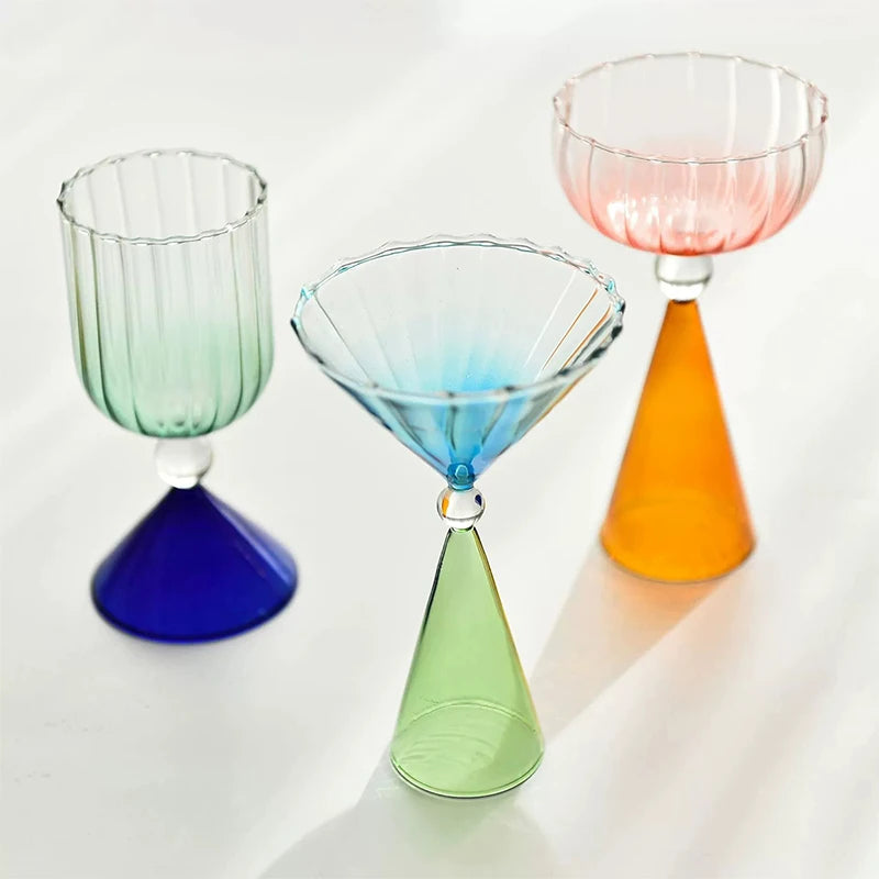 Colorful Champagne Coupes