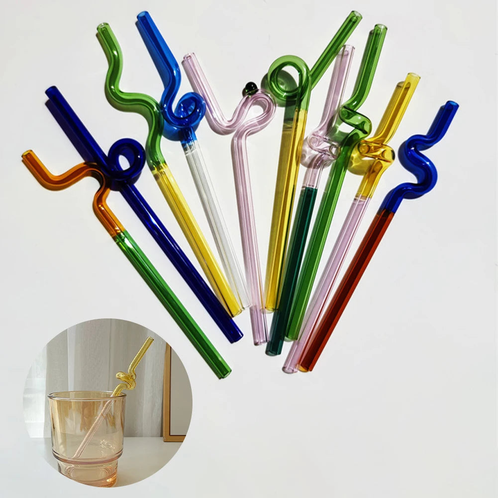 Looped Glass Straws