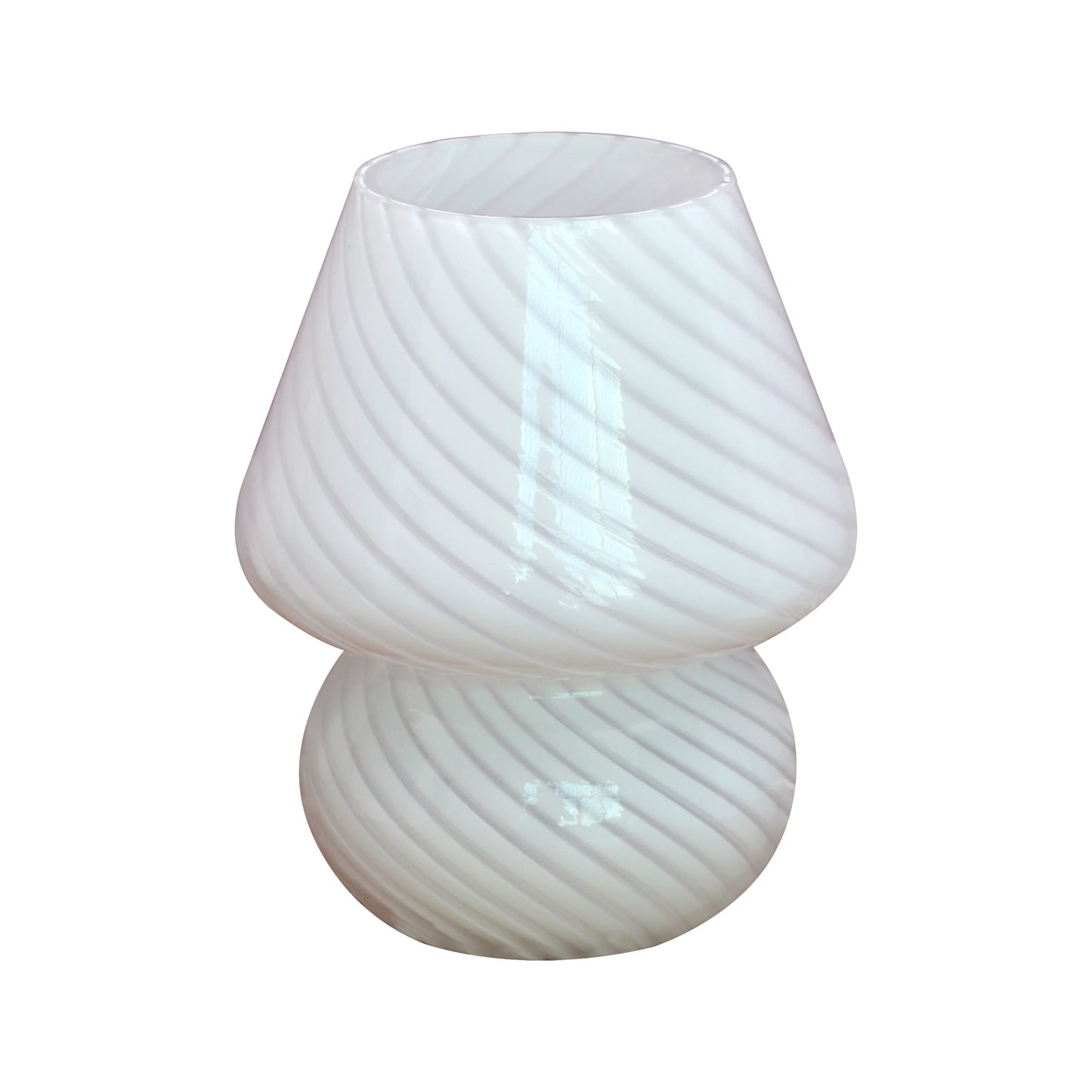 Striped Glass Table Lamp