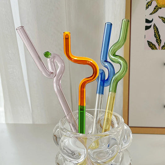 Looped Glass Straws