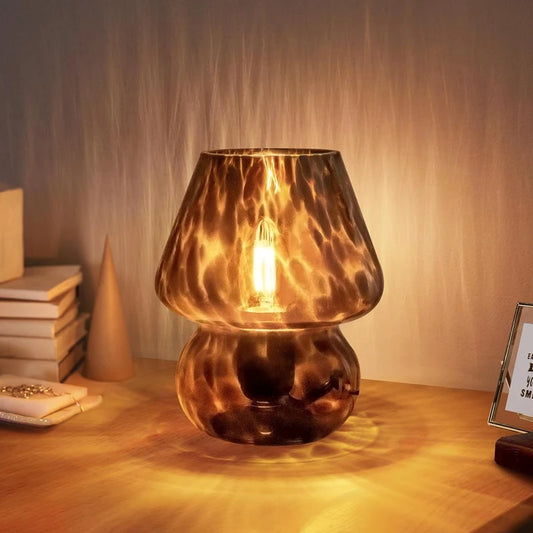 Striped Small Mushroom Lamp