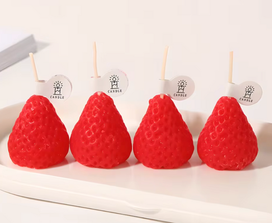 Mini Strawberry Candles (4PC)