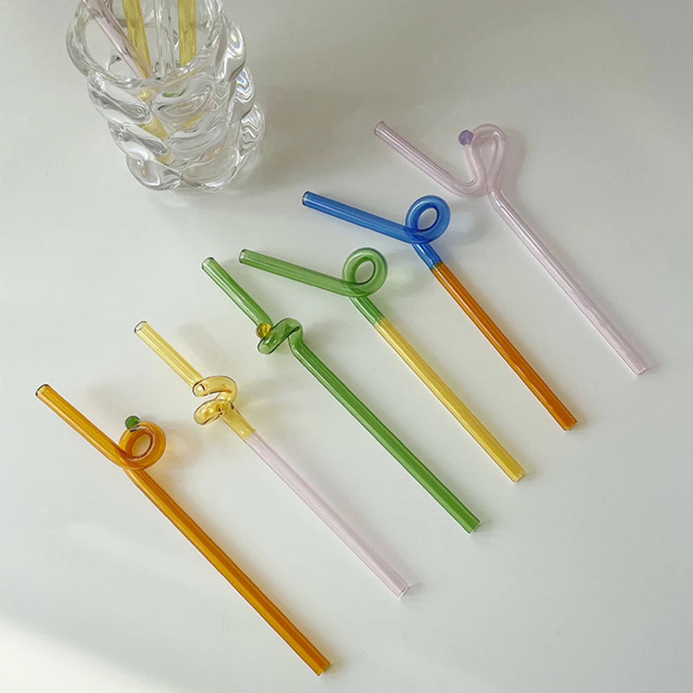 Looped Glass Straws