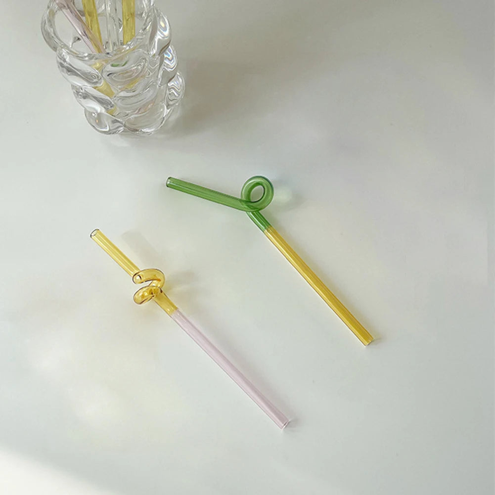 Looped Glass Straws