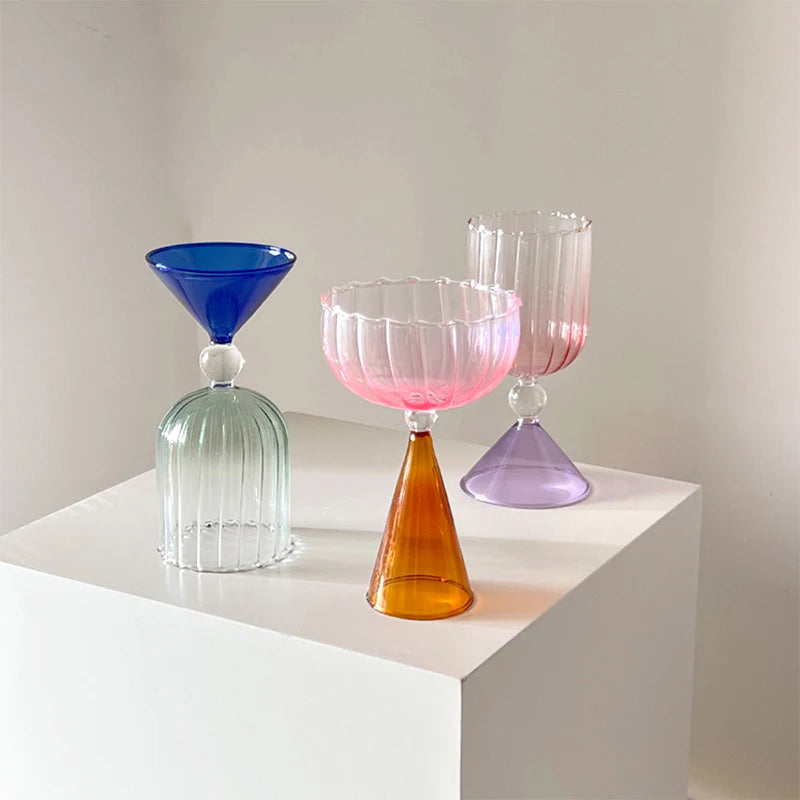 Colorful Champagne Coupes